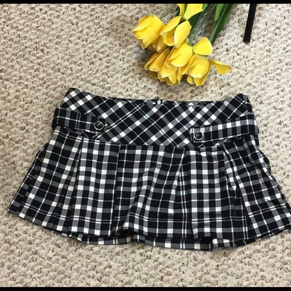 Fredericks of Hollywood Plaid Mini Skirt Sz 8